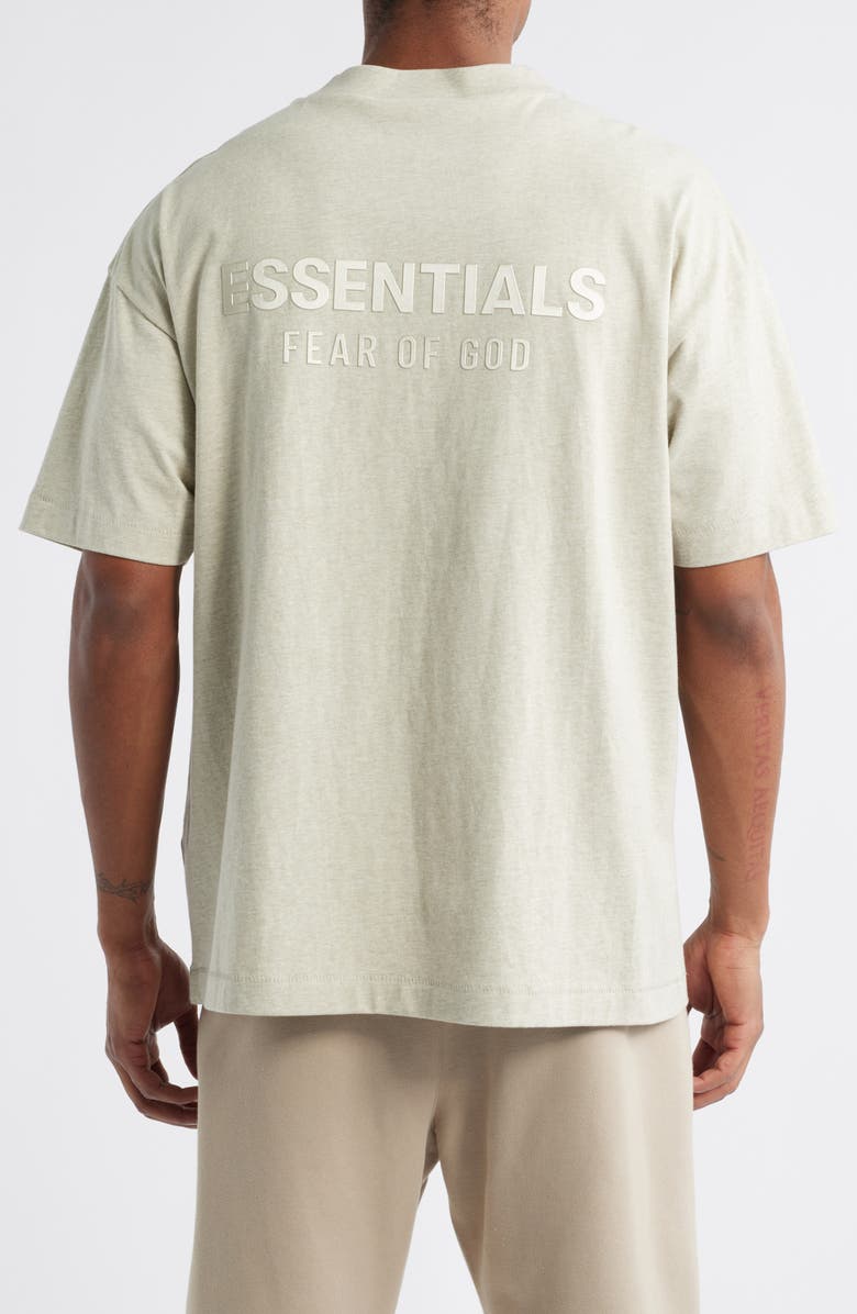 Fear of God Essentials Classic Fit Logo Graphic T-Shirt, Alternate, color, Heather Stone
