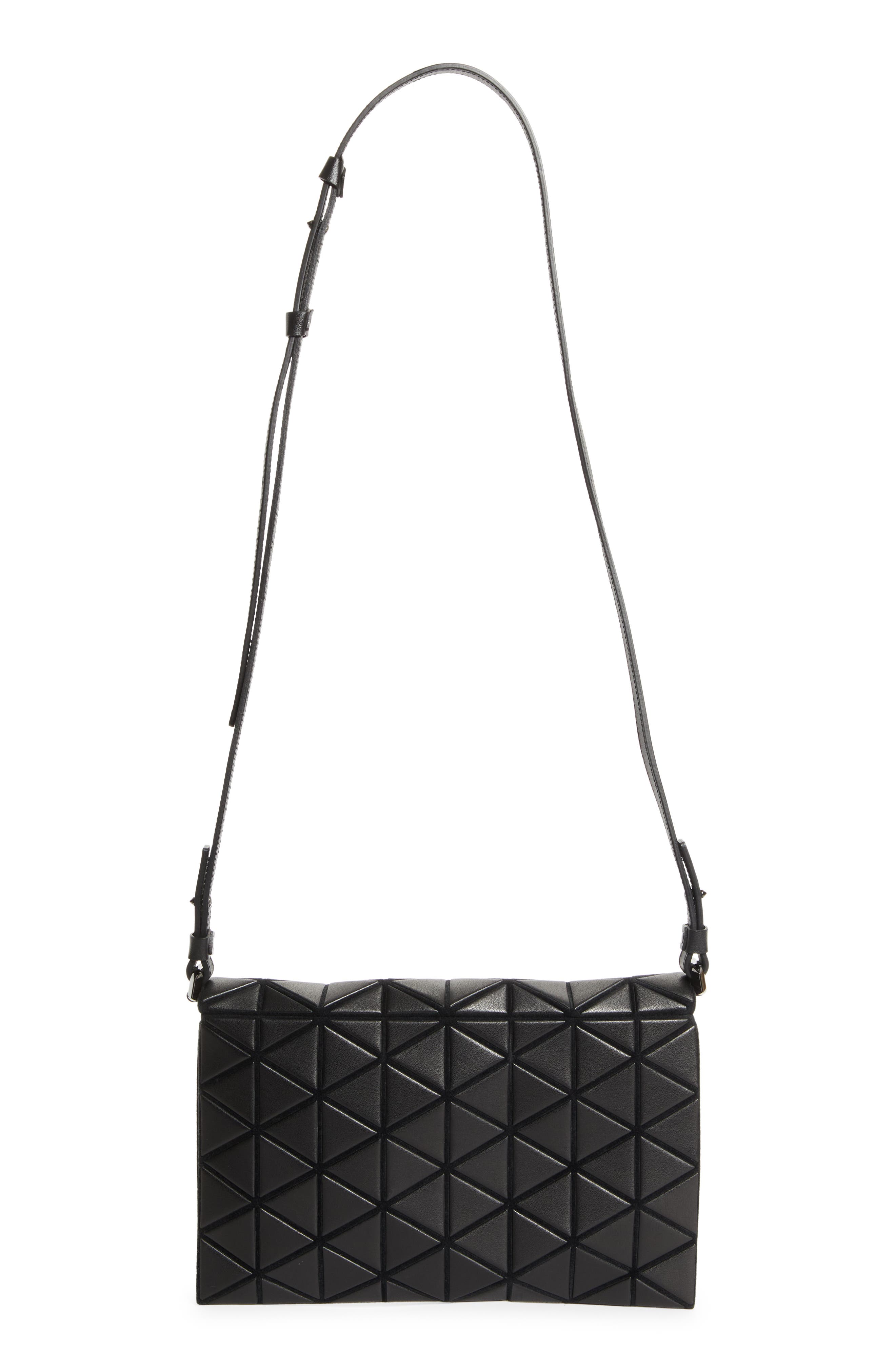 Bao Bao Issey Miyake Tonneau Matte Crossbody Bag, Alternate, color, Matte Black