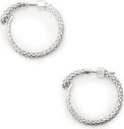 AllSaints Serpent Hoop Earrings