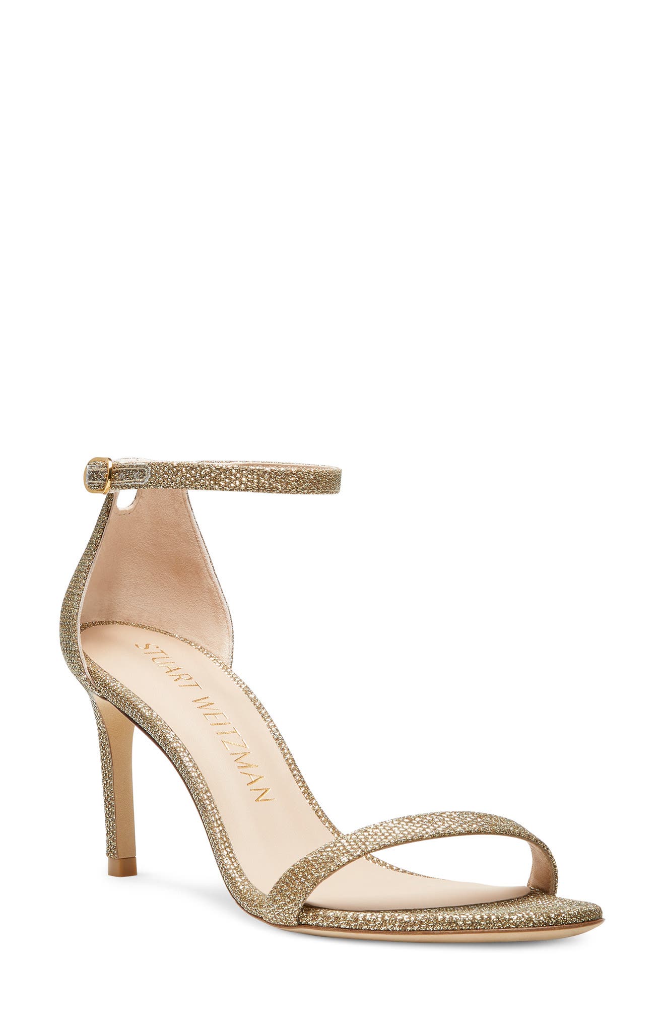 Stuart Weitzman Nunakedstraight Ankle Strap Sandal, Main, color, 