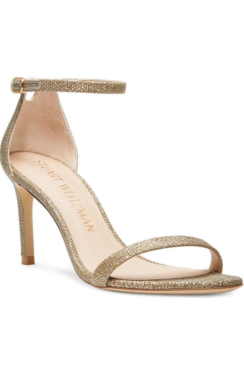 Stuart Weitzman Nunakedstraight Ankle Strap Sandal, Main, color,