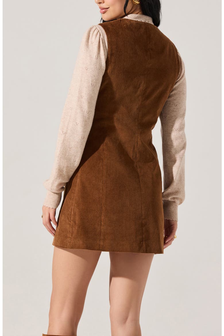 Gisselle Corduroy Minidress, Alternate, color, CAMEL
