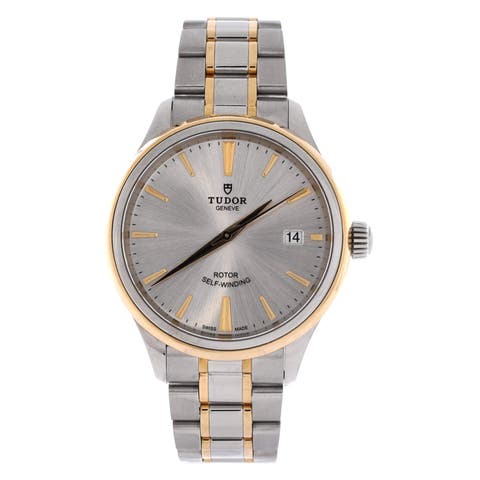 Style Automatic Watch Stainless Steel and Yellow Gold 38
