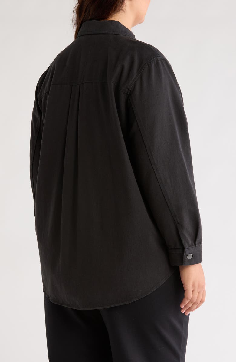 Eileen Fisher Classic Collar Organic Cotton Shirt Jacket, Alternate, color, 