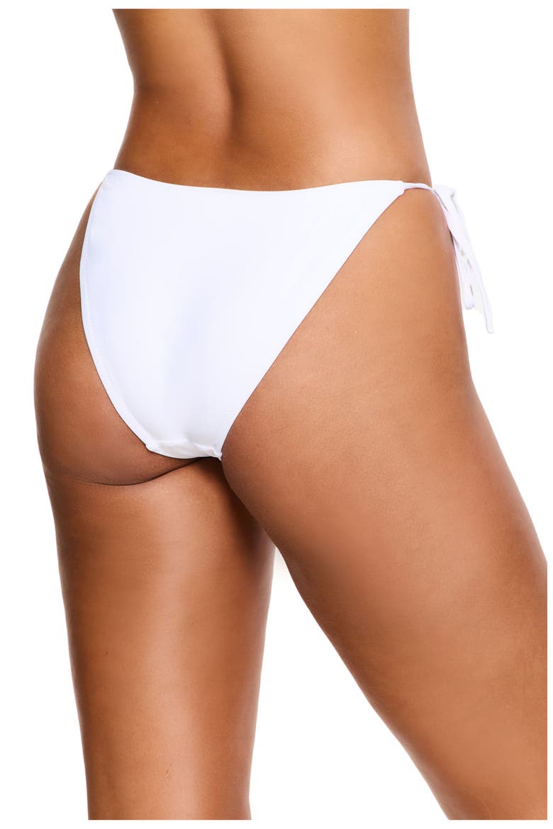 Vacay Mode Side Tie Bikini Bottom Swimsuit, Alternate, color, White