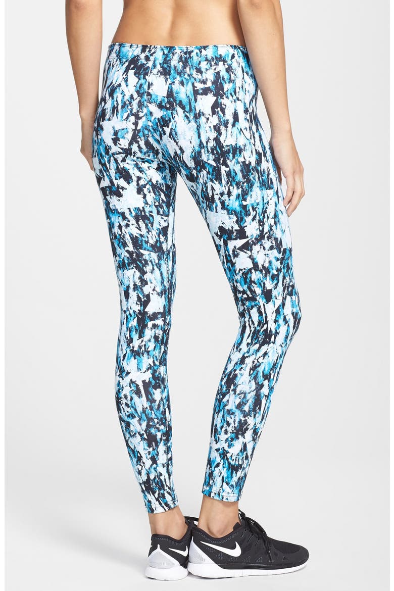 'Leg-A-See Mishmash' Leggings, Alternate, color, LIGHT BLUE LACQUER