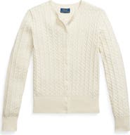 Polo Ralph Lauren Kids' Metallic Mini-Cable Cardigan