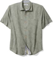 Tommy Bahama Fairview Fronds Silk Short Sleeve Button-Up Shirt