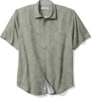 Tommy Bahama Fairview Fronds Silk Short Sleeve Button-Up Shirt