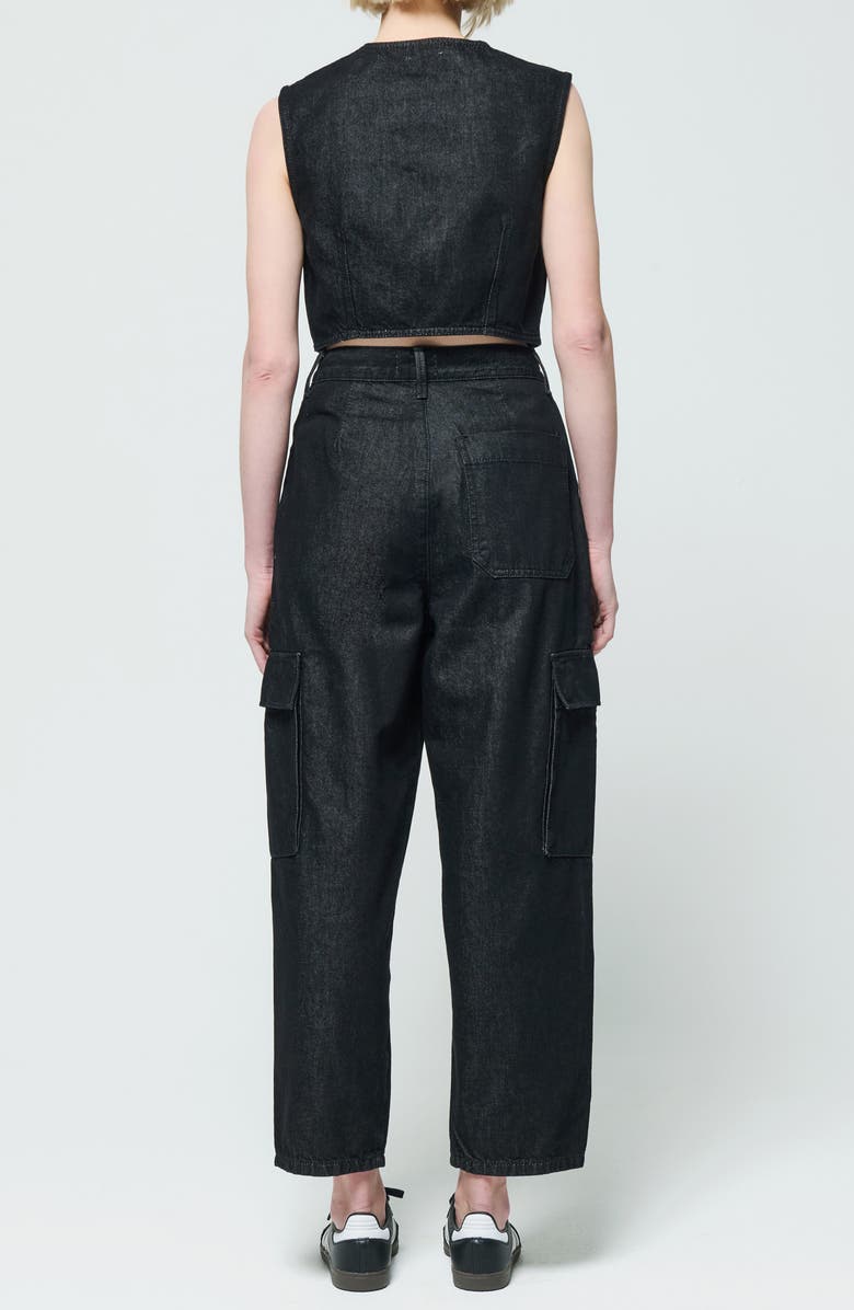 ÉTICA Lewis High Waist Pleated Ankle Cargo Jeans, Alternate, color, 