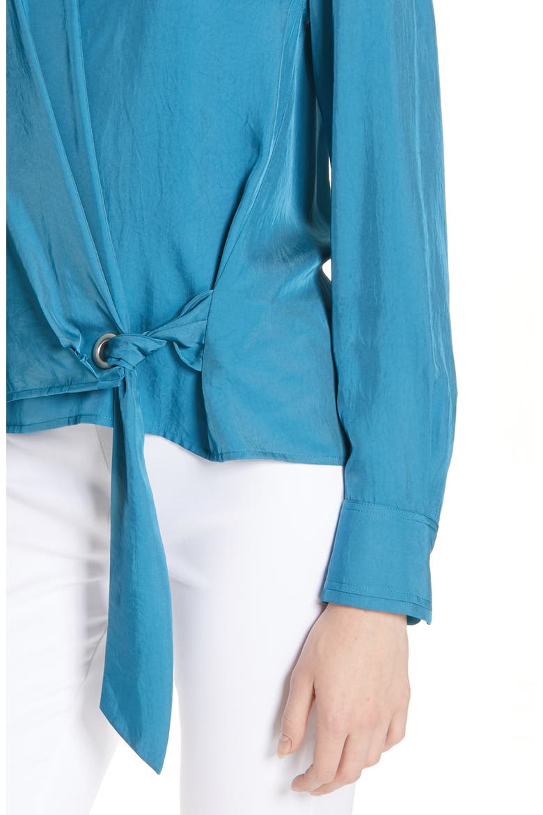 Felix Wrap Top, Alternate, color, BLUE TEAL