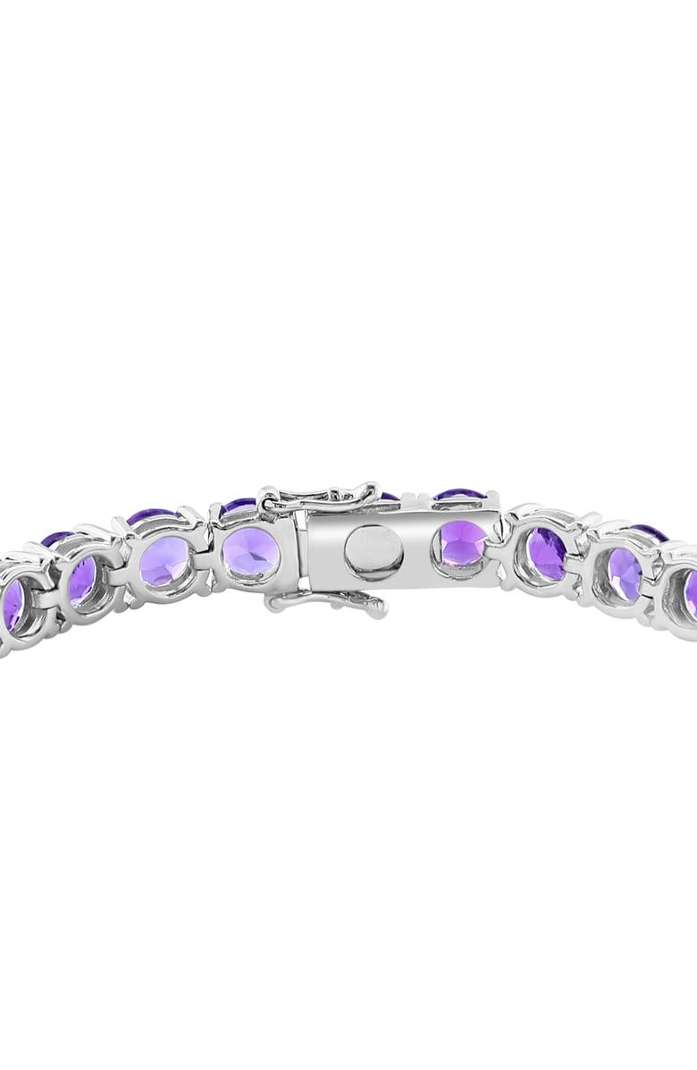 EFFY Sterling Silver Amethyst Tennis Bracelet, Alternate, color, Silver
