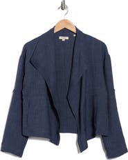 MAX STUDIO Textured Drape Jacket