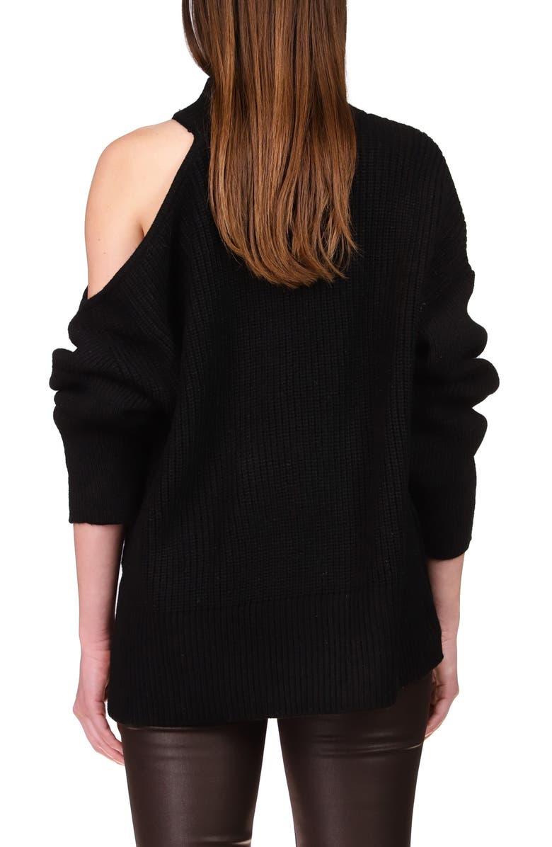 Sanctuary Cut It Out Mock Neck Sweater, Alternate, color, 