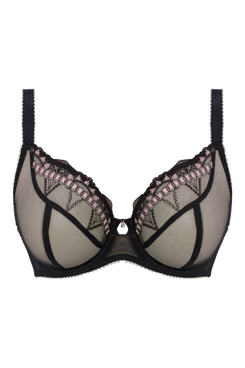 Loveland Underwire Plunge Bra, Alternate, color, BOUDOIR NOIR