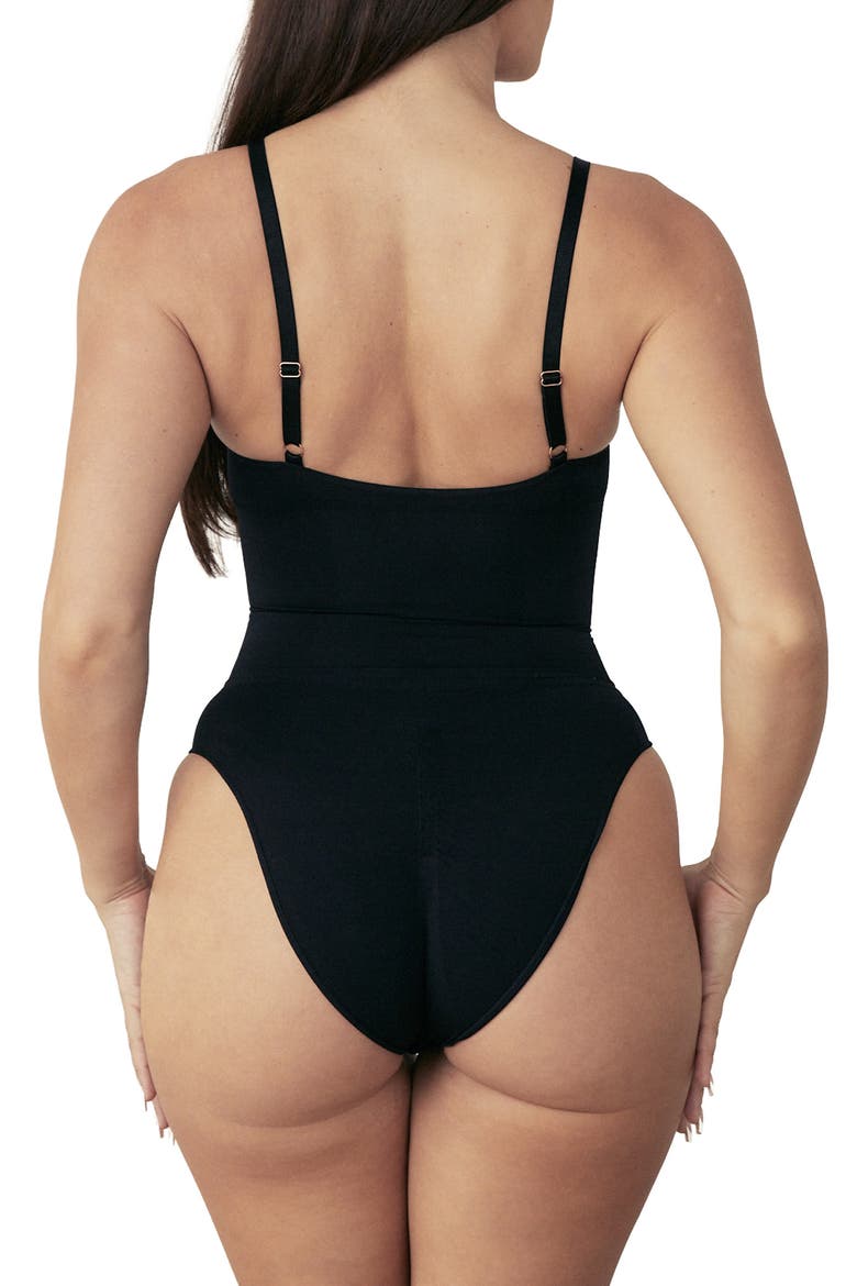 Butter Sculpt Bodysuit, Alternate, color, BLACK