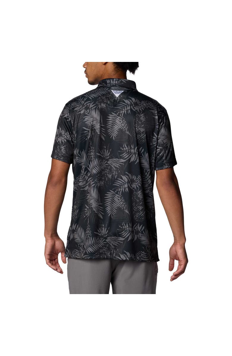 Columbia Men's Columbia Black Ohio State Buckeyes PFG Super Terminal Tackle<sup>™</sup> Omni-Shade<sup>™</sup> Bangalows Polo, Alternate, color, Black