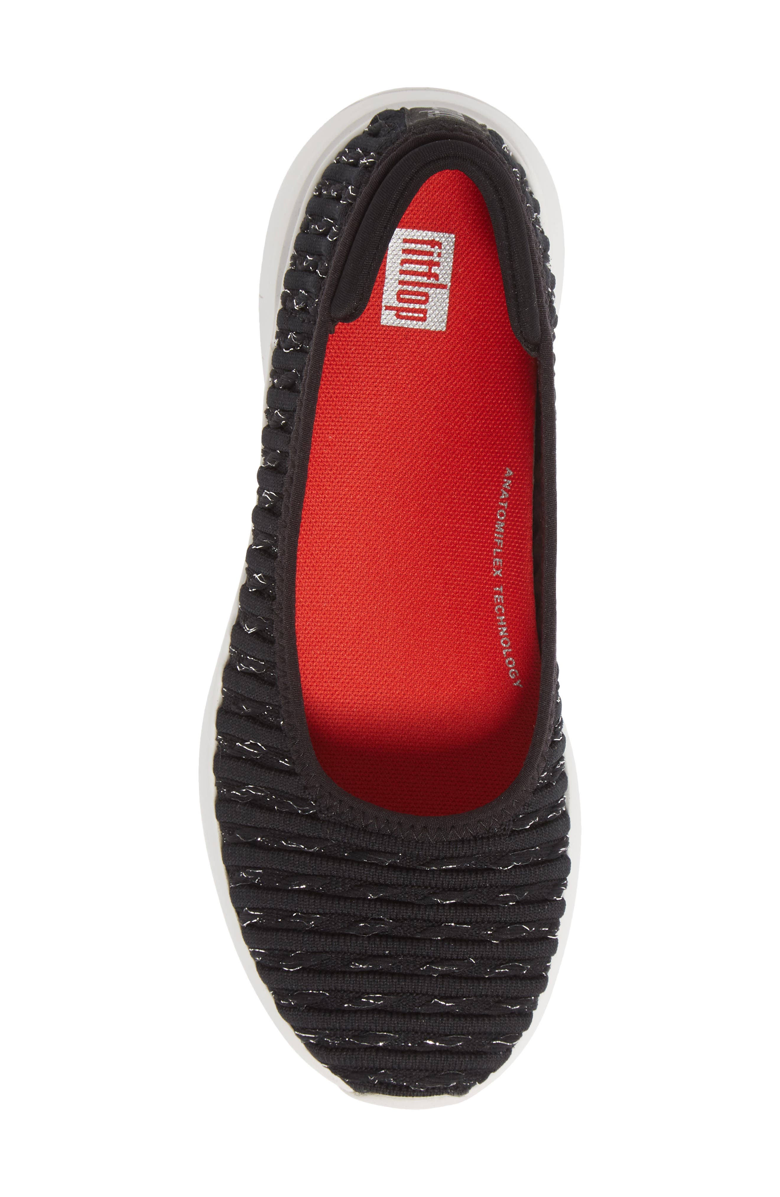 FitFlop Knit Ballerina Flat, Alternate, color, 