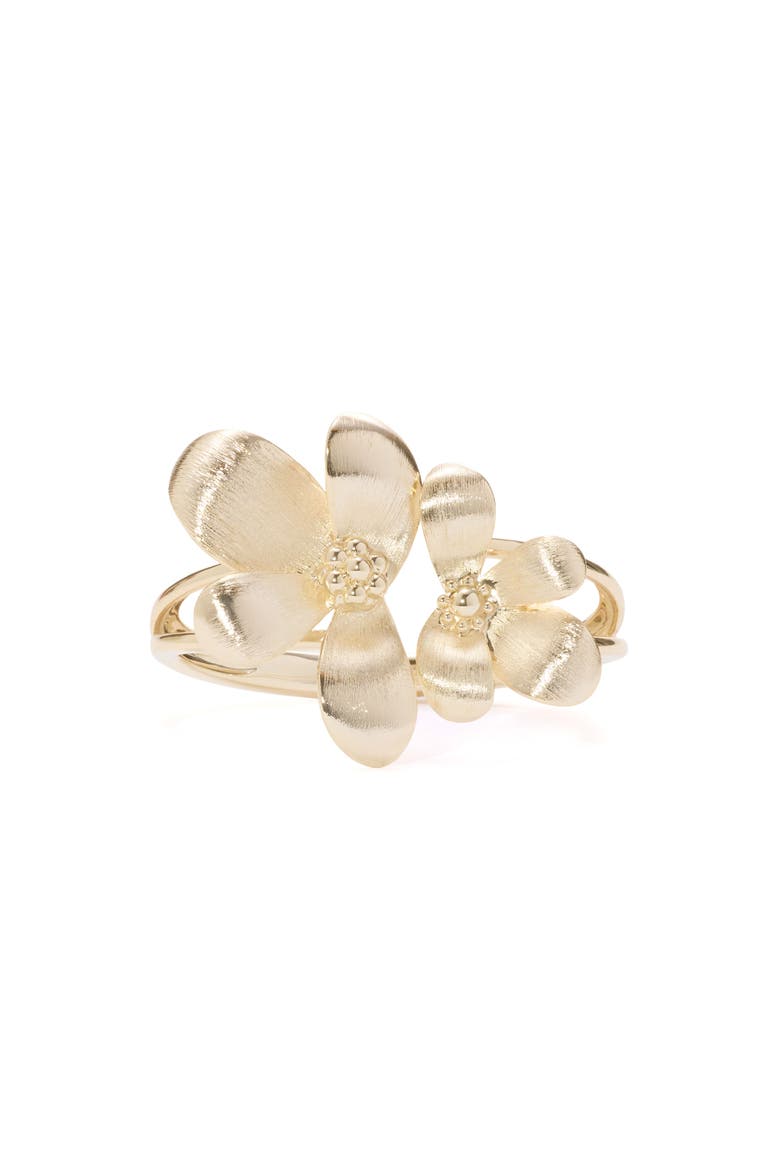Anya Flower Bracelet, Main, color, GOLD