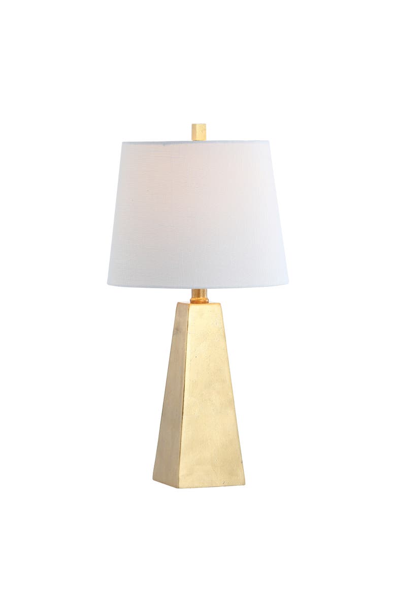 Owen Contemporary Resin LED Table Lamp, Main, color, Gold leaf