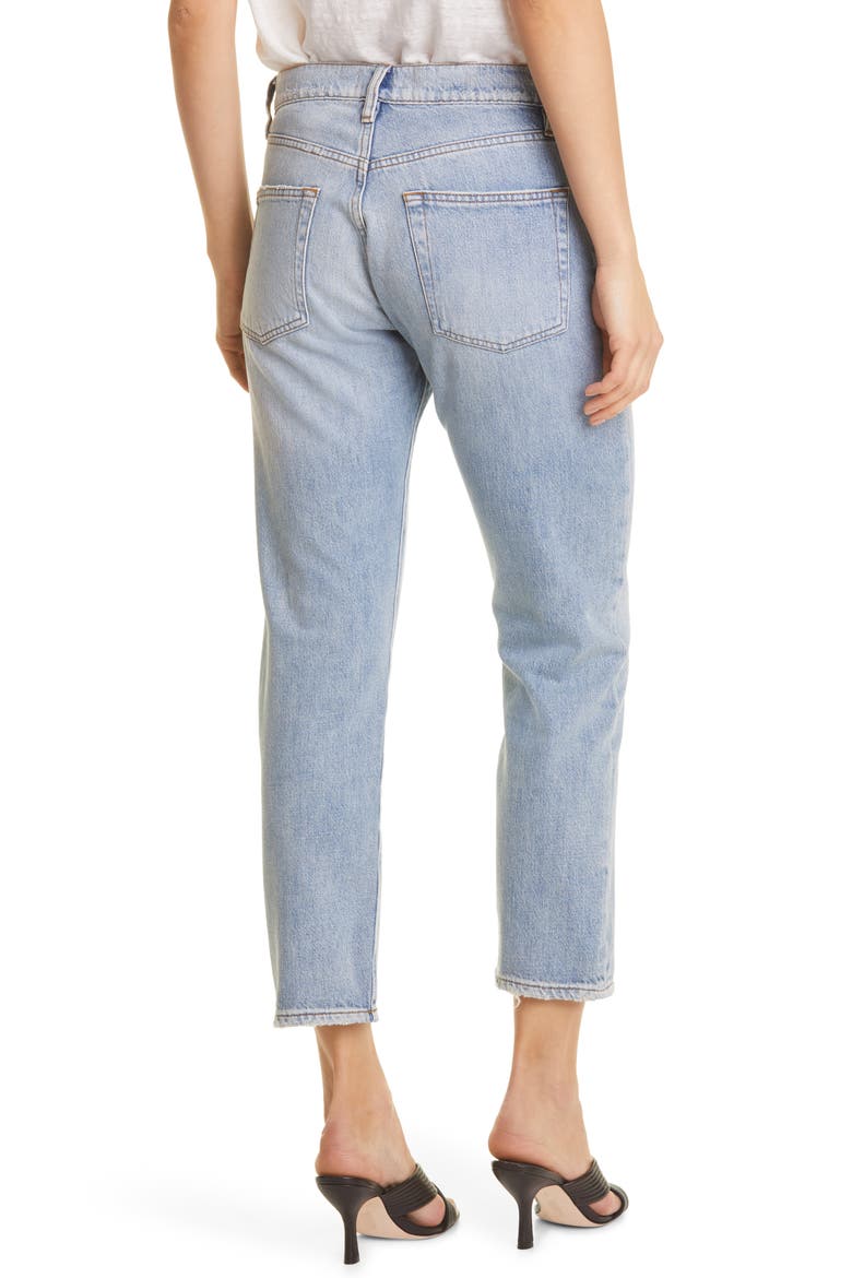 Le Pixie Slouch High Waist Straight Leg Jeans, Alternate, color, ICEBURG