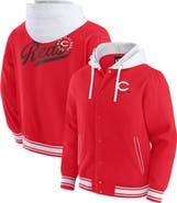 Darius Rucker Collection by Fanatics Men's Darius Rucker Collection by Fanatics  Red Cincinnati Reds Full-Snap Hooded Jacket