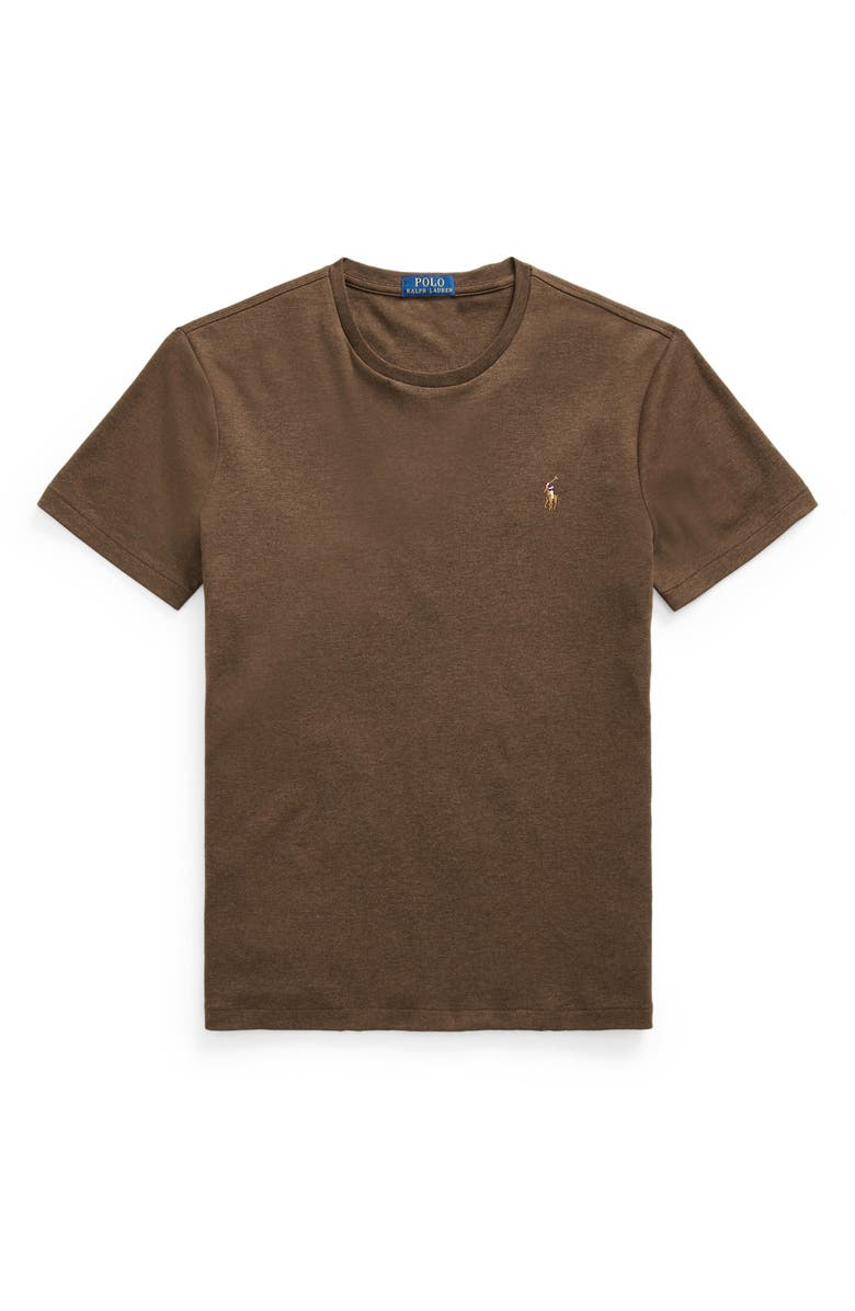 Polo Ralph Lauren Classic Fit Cotton Crewneck T-Shirt, Alternate, color, Nutmeg Brown Heather