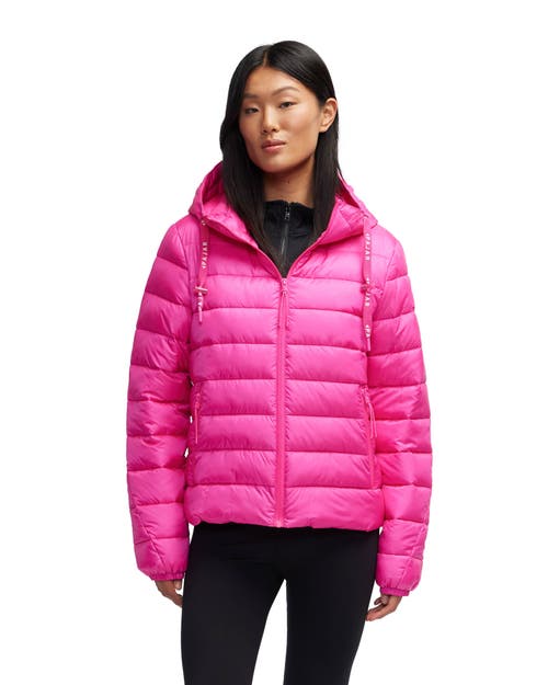 Pajar Kateri Light Weight Boxy Puffer In Pink Glo