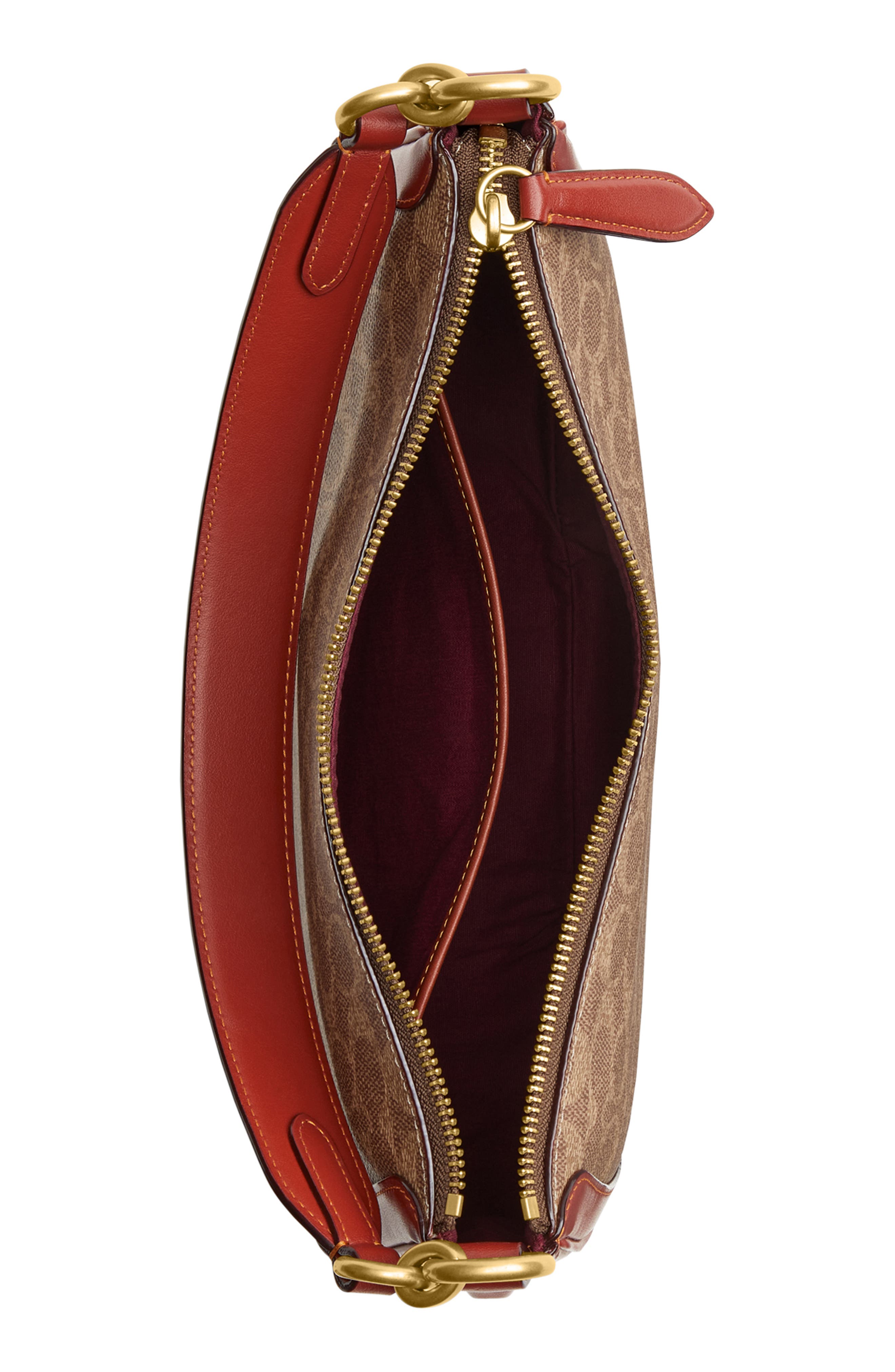 Signature Coated Canvas Crossbody Bag (Nordstrom Exclusive), Alternate, color, TAN/ SIG