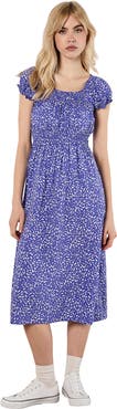 Apricot Milkmaid Printed Midi Dress