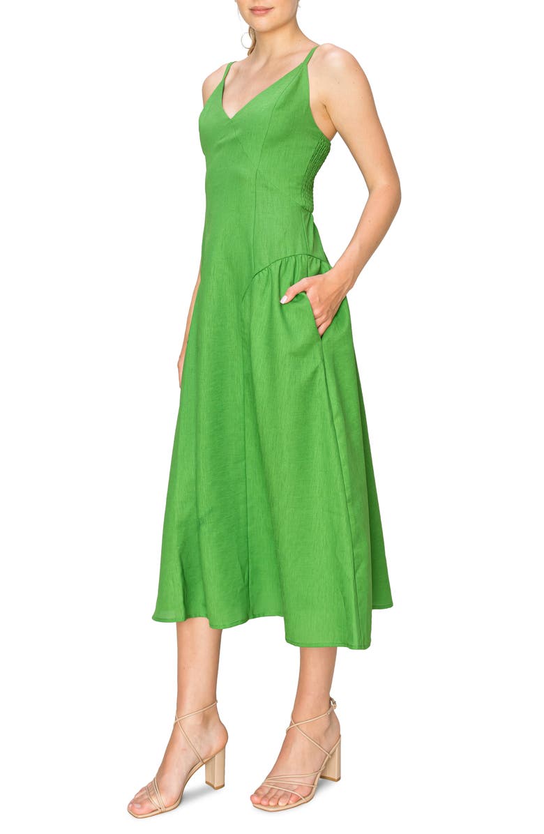 MELLODAY Seam Detail Midi Sundress, Alternate, color,