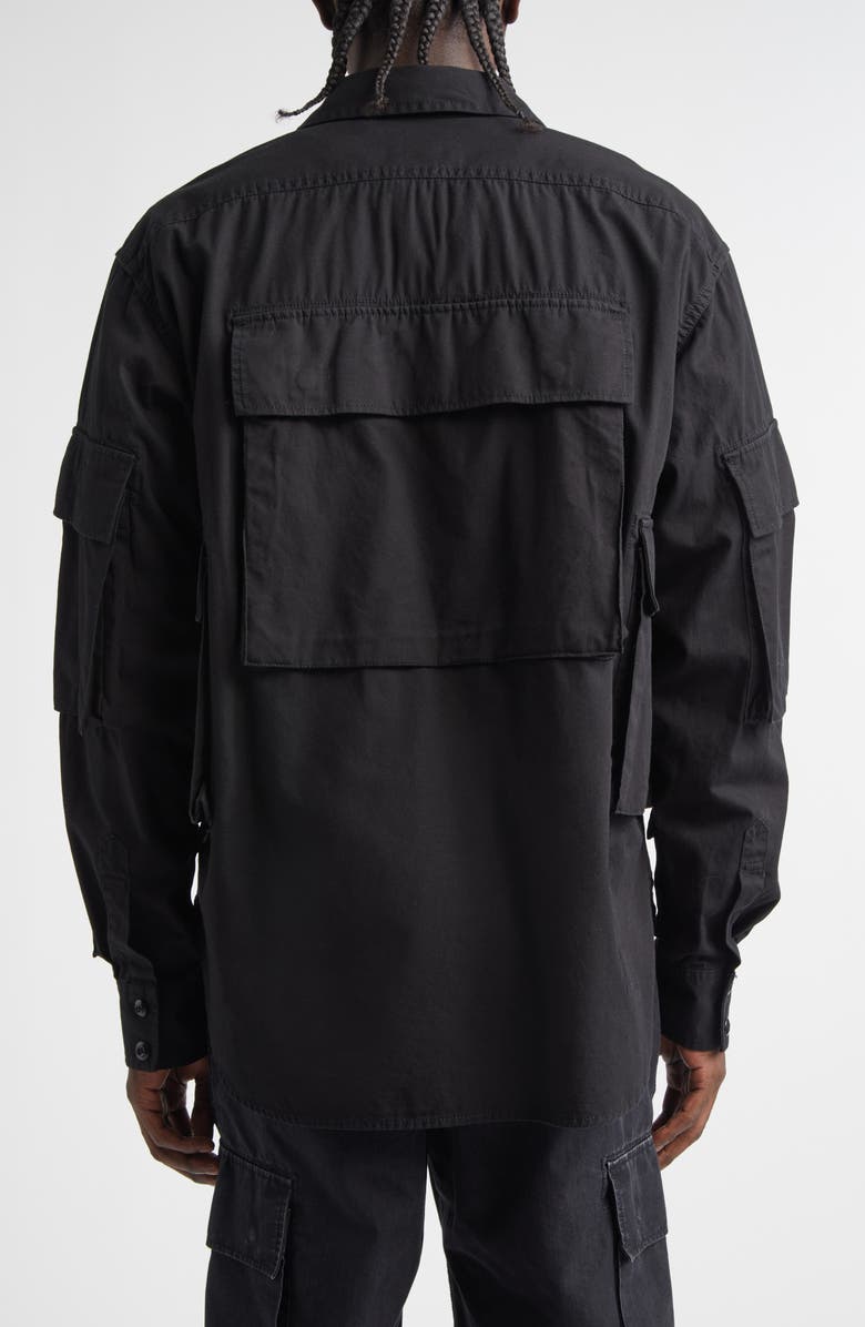 TAKAHIROMIYASHITA TheSoloist. B.D.U Shirt, Alternate, color, Black