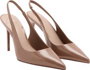 MANGO Mica Pointed Toe Slingback Pump
