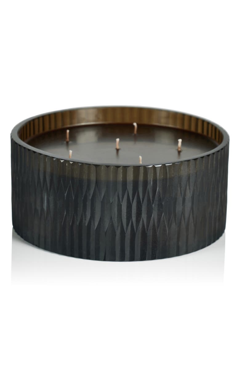 Zodax Cedar Leaf & Hinoki Cypress 6-Wick Candle, Alternate, color, Brown