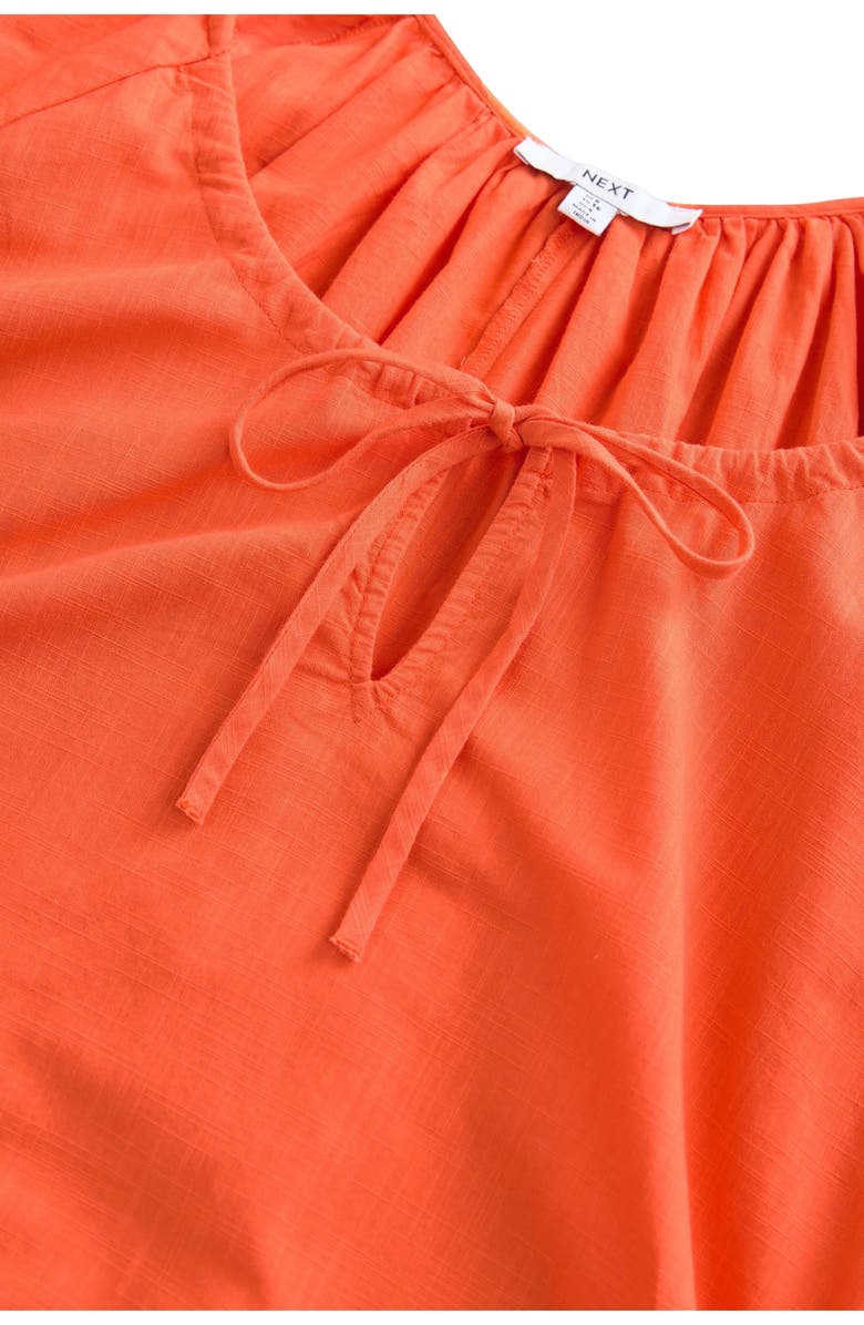 NEXT Puff Sleeve Minidress, Alternate, color, Orange