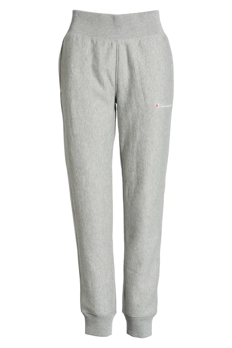 Chainstitch Logo Reverse Weave® Jogger Sweatpants, Alternate, color, OXFORD GREY