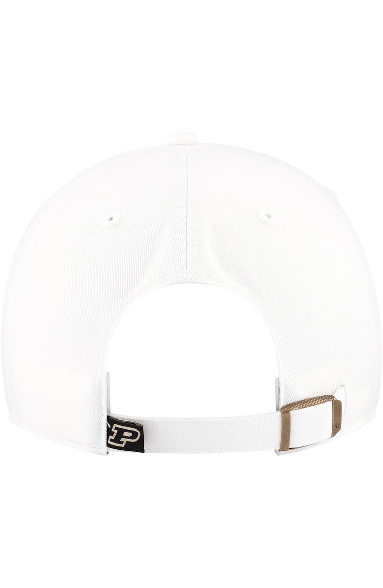 '47 Women's '47 White Purdue Boilermakers Sidney Clean Up Adjustable Hat, Alternate, color,