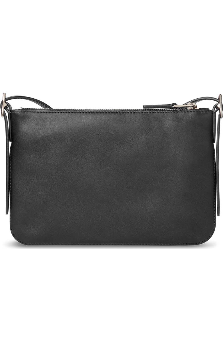 Shinola Small Bixby Accordion Leather Crossbody Bag, Alternate, color, Black