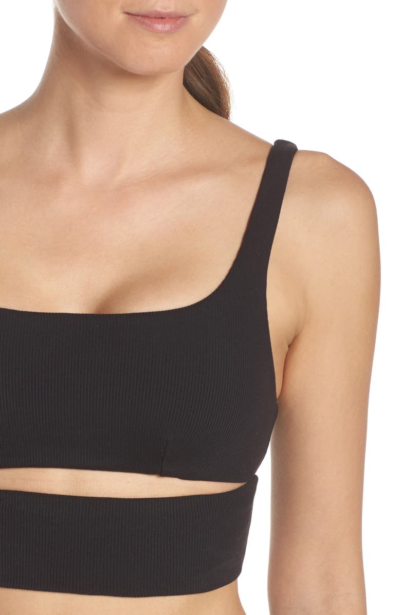 Alo Slit Yoga Bra, Alternate, color, 