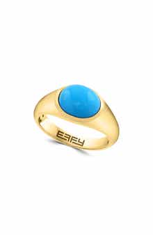 Gold Plated Sterling Silver Turquoise Ring