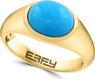 EFFY Gold Plated Sterling Silver Turquoise Ring