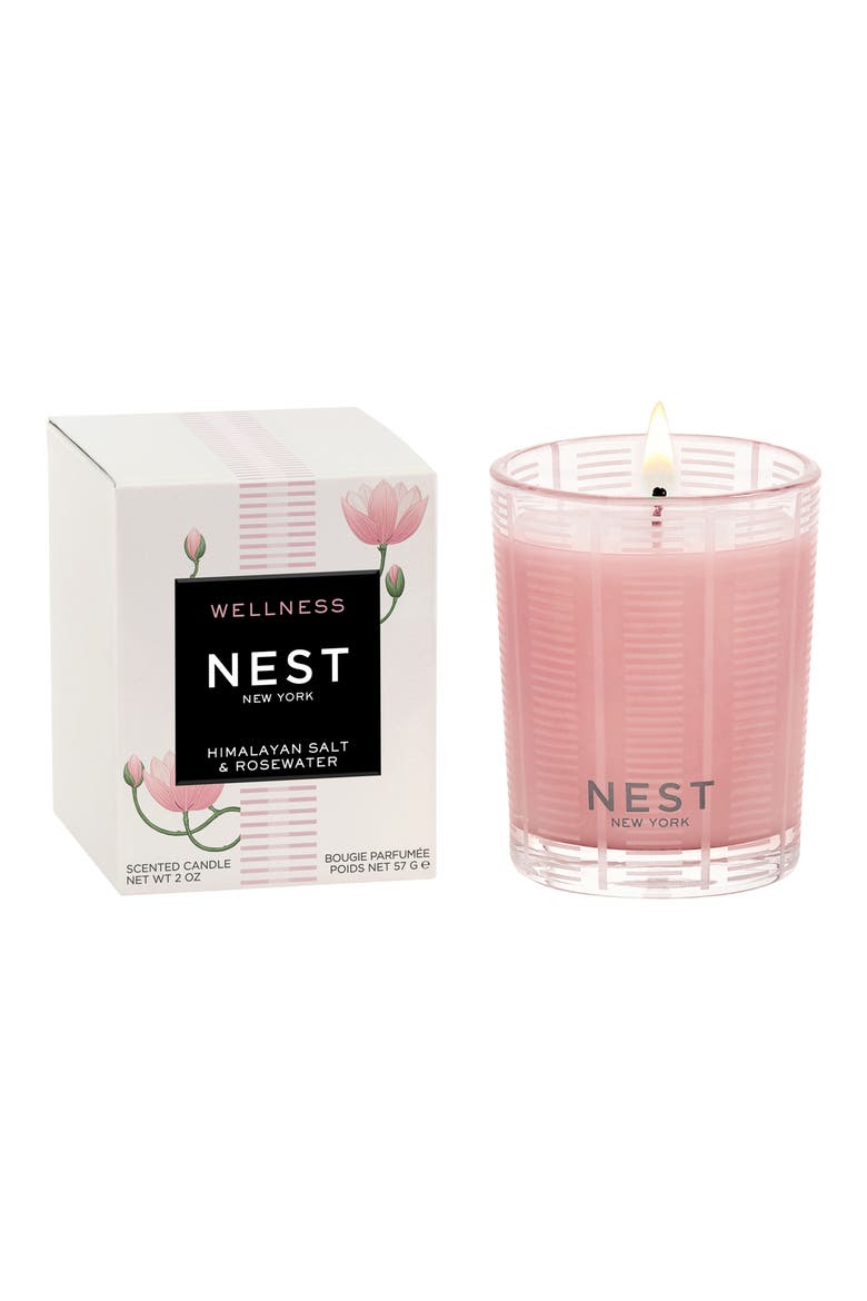 Himalayan Salt & Rosewater Candle, Alternate, color, NO COLOR