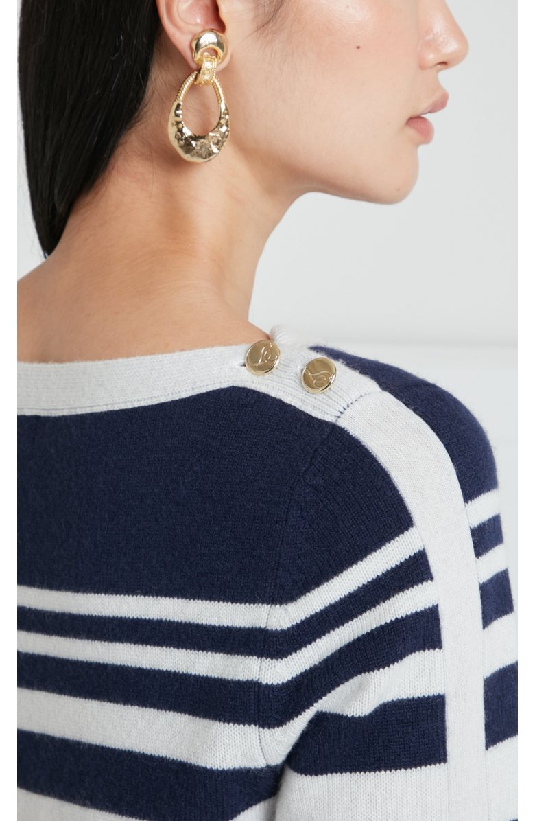 Temperley London Bretton Knit Top, Alternate, color, Navy