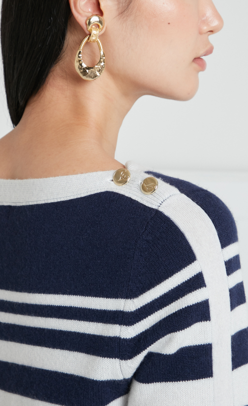 Temperley London Bretton Knit Top In Blue