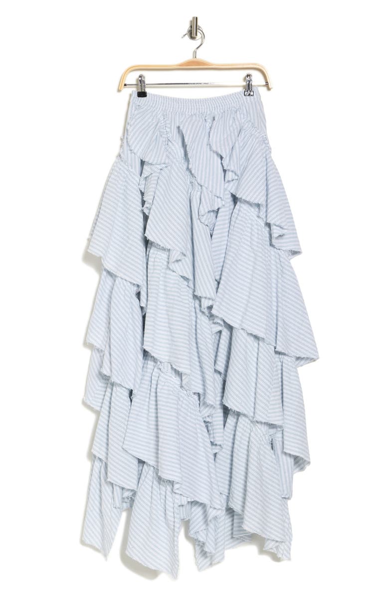 Free People Rock the Runway Ruffle Maxi Skirt, Alternate, color,