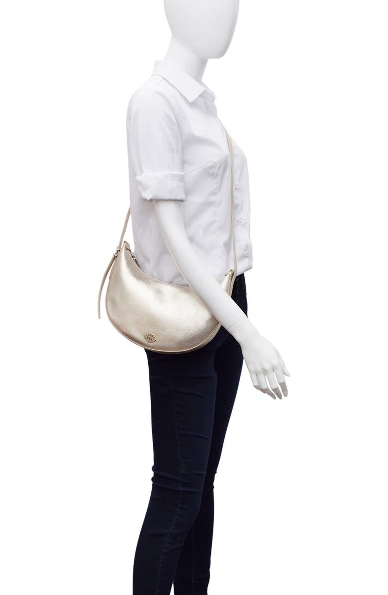 New Amsterdam Leatherworks Silas Metallic Crossbody Bag, Alternate, color,