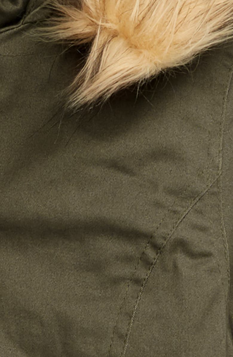 Coffee Shop Faux Fur Trim Parka, Alternate, color,