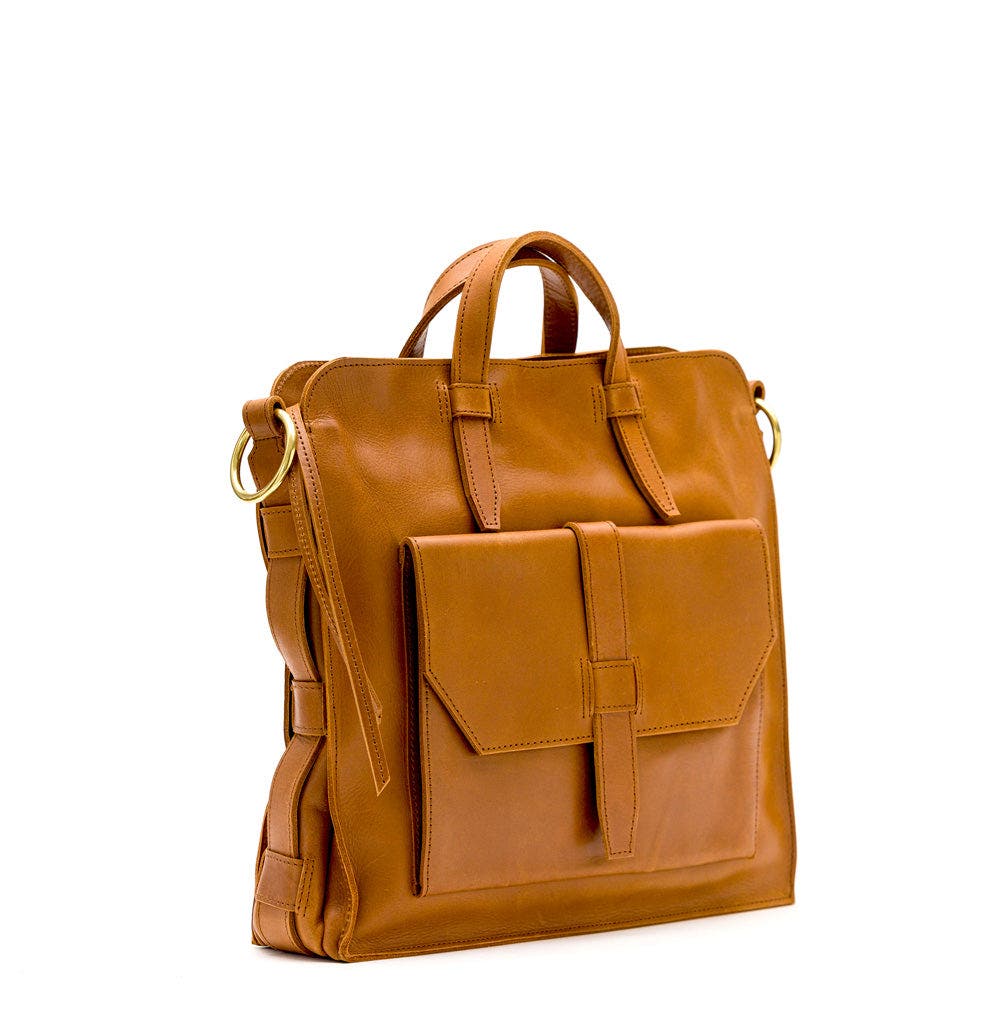 Barton Messenger, Alternate, color, Cuoio