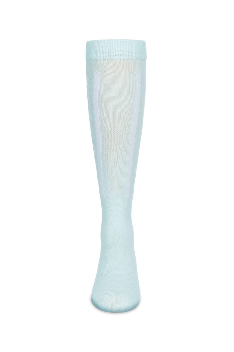 Camp Love Knee High Socks, Alternate, color, Blue