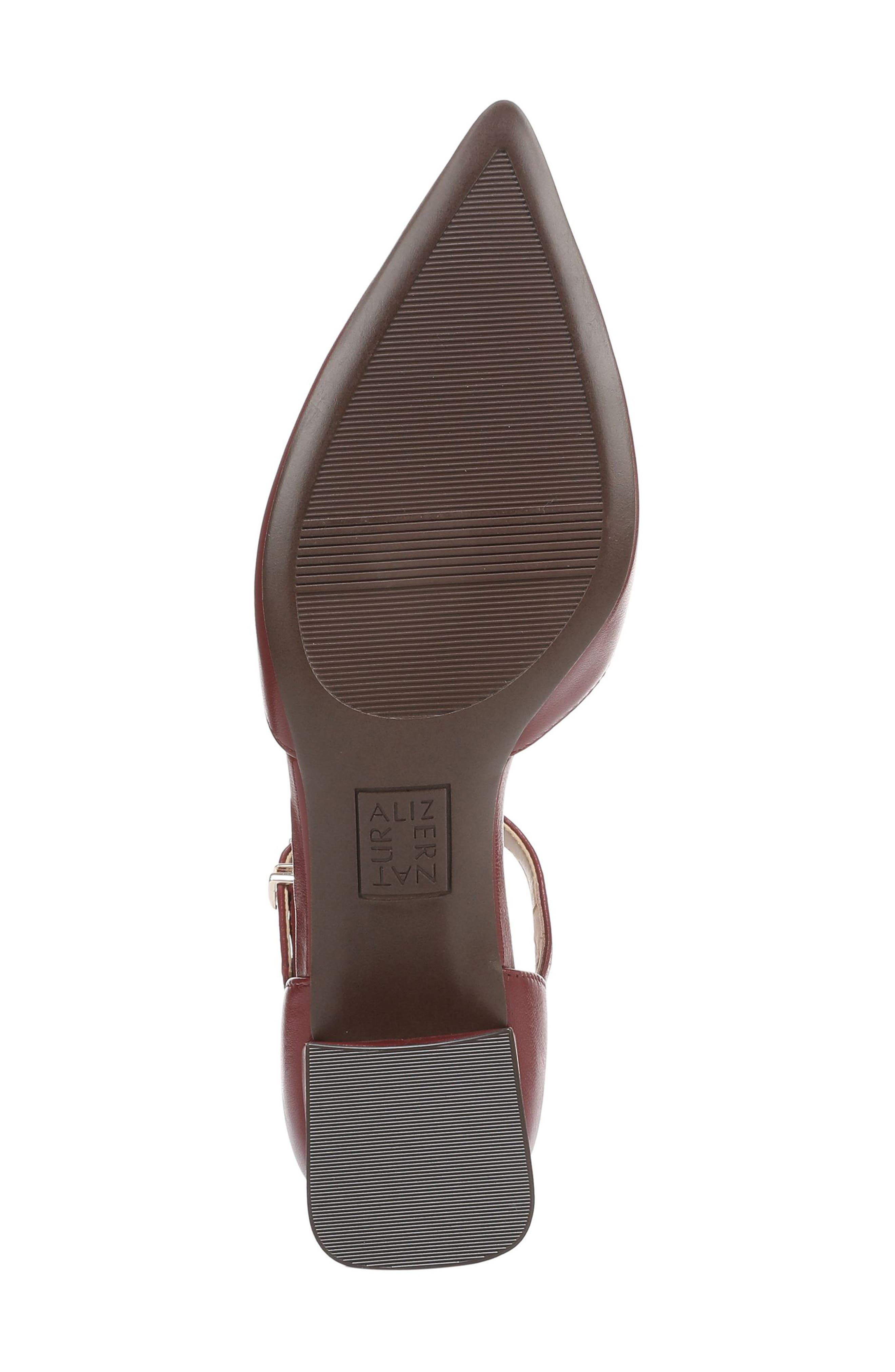 Maddox Ankle Strap Pointed Toe Pump, Alternate, color, CRANBERRY RED